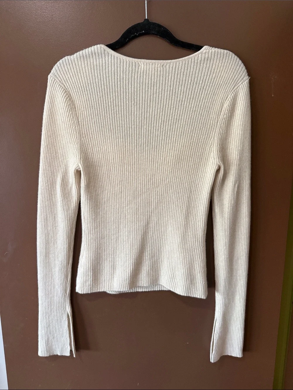 Reformation 100% Cashmere Soft Ribbed Sweater Top